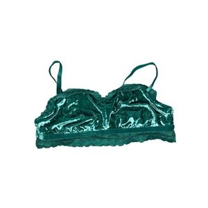 Aerie Teal Velvet Bralette